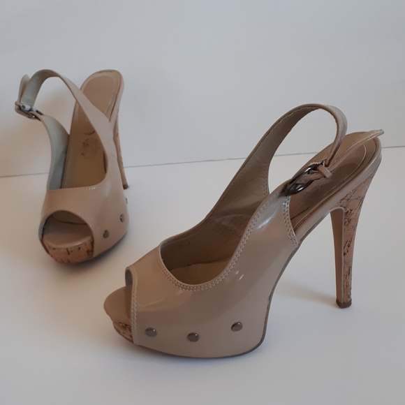 Charles Albert Shoes - Charles Albert Nude Slingback Sandals